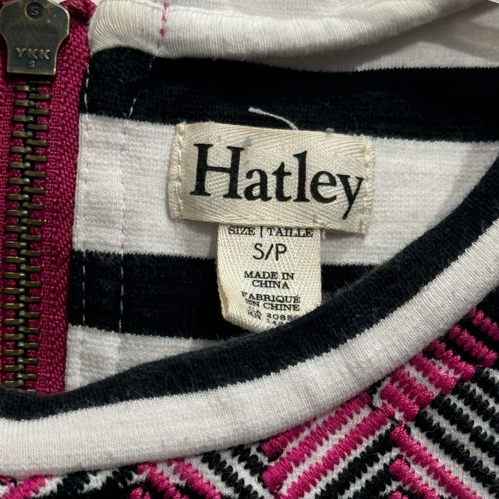 Hatley Black and Pink Striped Mini Dress - Picture 3 of 8